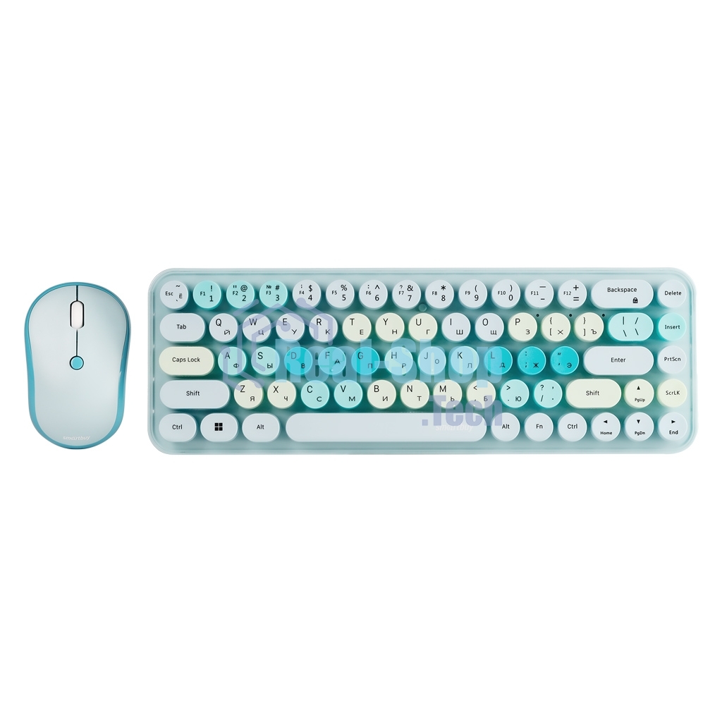 Комплект клавиатуры + мышь Smartbuy (SBC-676390AG-T) 676390 бирюзовый