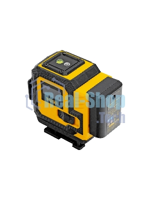 Лазерный уровень мультипризменный Denzel DLV-360-3C, 30 м, зеленый луч, Li-Ion 2,4 Aч, кейс