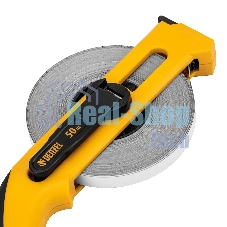 Рулетка геодезическая Denzel 50 м х 13 мм, открытый корпус, металлическая лента