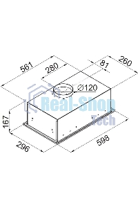 Вытяжка встраиваемая Maunfeld Crosby Singl 60 черный, 60 см, 850 куб. м/ч, 48 дБ