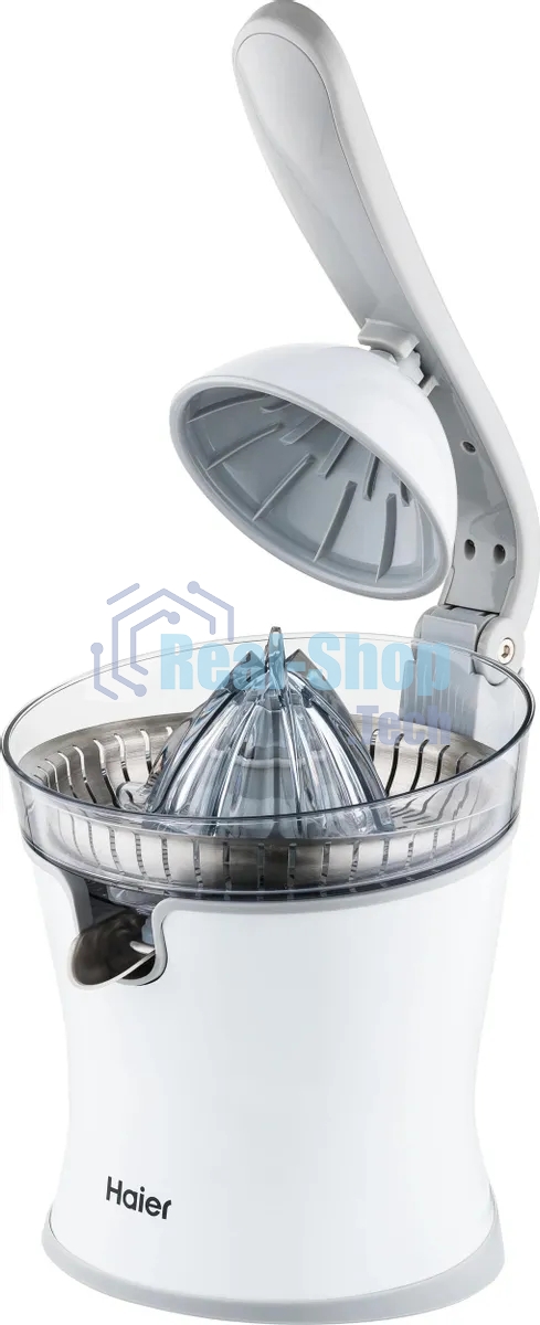 Соковыжималка Haier HJ-700 белый, цитрусовая, 100 Вт, 700 мл, механическое