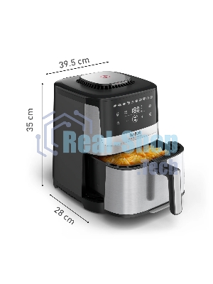 Аэрогриль Tefal Easy Fry Silence EY552DE0 серебристый, 1670 Вт, 5 л, сенсор, 10 программ