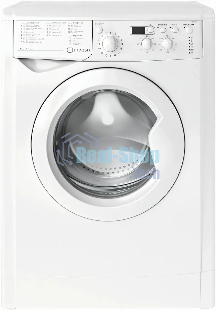 Стиральная машина Indesit IWSE 6105(CIS)L белый, загр. фронтальная макс.: 6 кг 1000 об/мин класс: А
