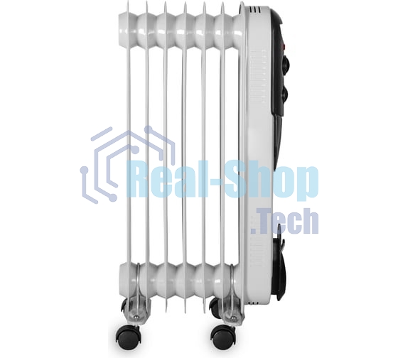 Обогреватель масляный Ресанта ОМПТ-7Н (7 секций) белый, 1500 Вт, 15 м2, термостат 67/3/3