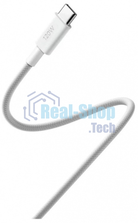 USB кабель Xiaomi 6A Braided USB-C to USB-C Cable 2m белый