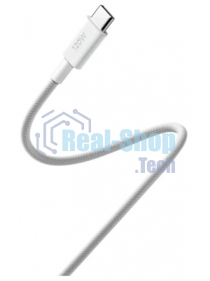 USB кабель Xiaomi 6A Braided USB-C to USB-C Cable 2m белый