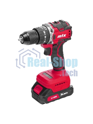 Дрель-шуруповерт MTX CIDS-BL-20, 20 В, 2 Ач, 60 Нм, бесщеточный, ударный