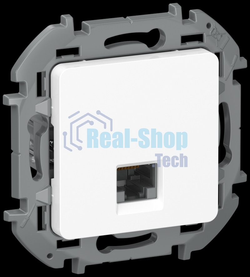 IEKINSPIRIA Розетка компьютерная RJ45 категория 5Е UTP 6738251 белый
