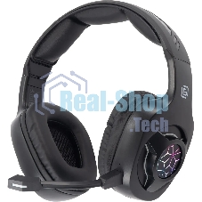 Гарнитура беспроводная/проводная с микрофоном Оклик HS-L575G черный накладные BT оголовье (1895253)