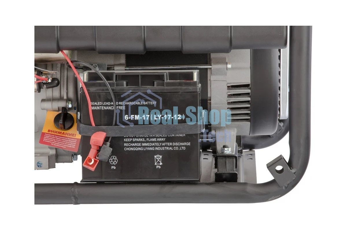 Электрогенератор бензиновый Denzel PS-55EA, 5.5 кВт, 85 дБ, 86 кг