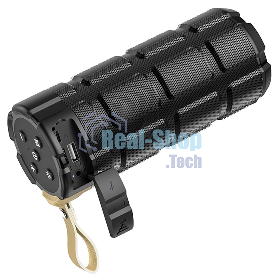 Портативная колонка HOCO HC7 черный LED подсветка