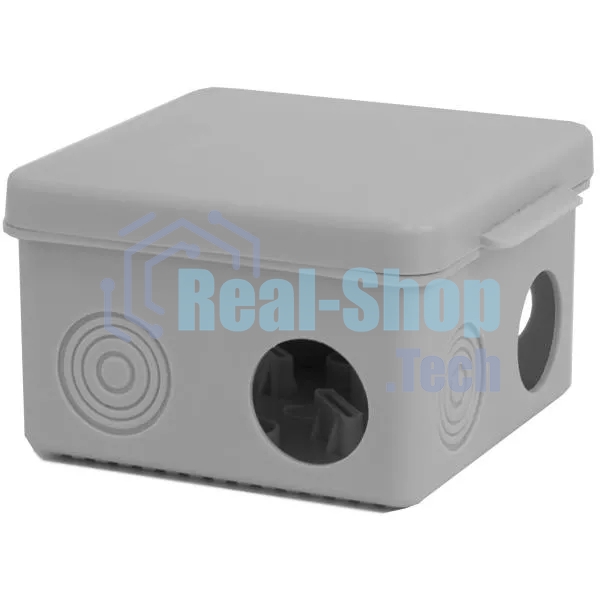 Коробка распределительная TOKOV ELECTRIC ОП 80х80х50 мм 7 каб. вводов IP54 сер.