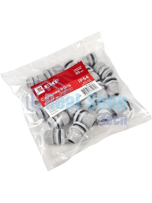 Сальник PG16 IP54 d отв. 21мм/d провод. 10-14мм PROxima EKF plc-pg-16-r