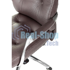 Кресло Бюрократ DAO/BROWN коричневый, кожа