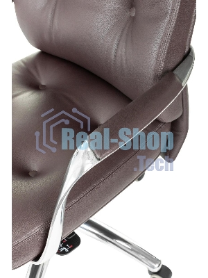 Кресло Бюрократ DAO/BROWN коричневый, кожа