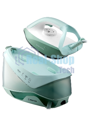 Парогенератор Brayer BR4154 серый/ мятный/зеленый, 2200 Вт, 160 г/мин, 480 г/мин, 1200 мл