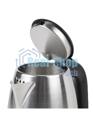 Электрочайник Centek CT-1071 серебристый, 1.7 л, 2200 Вт, скрытый нагревательный элемент
