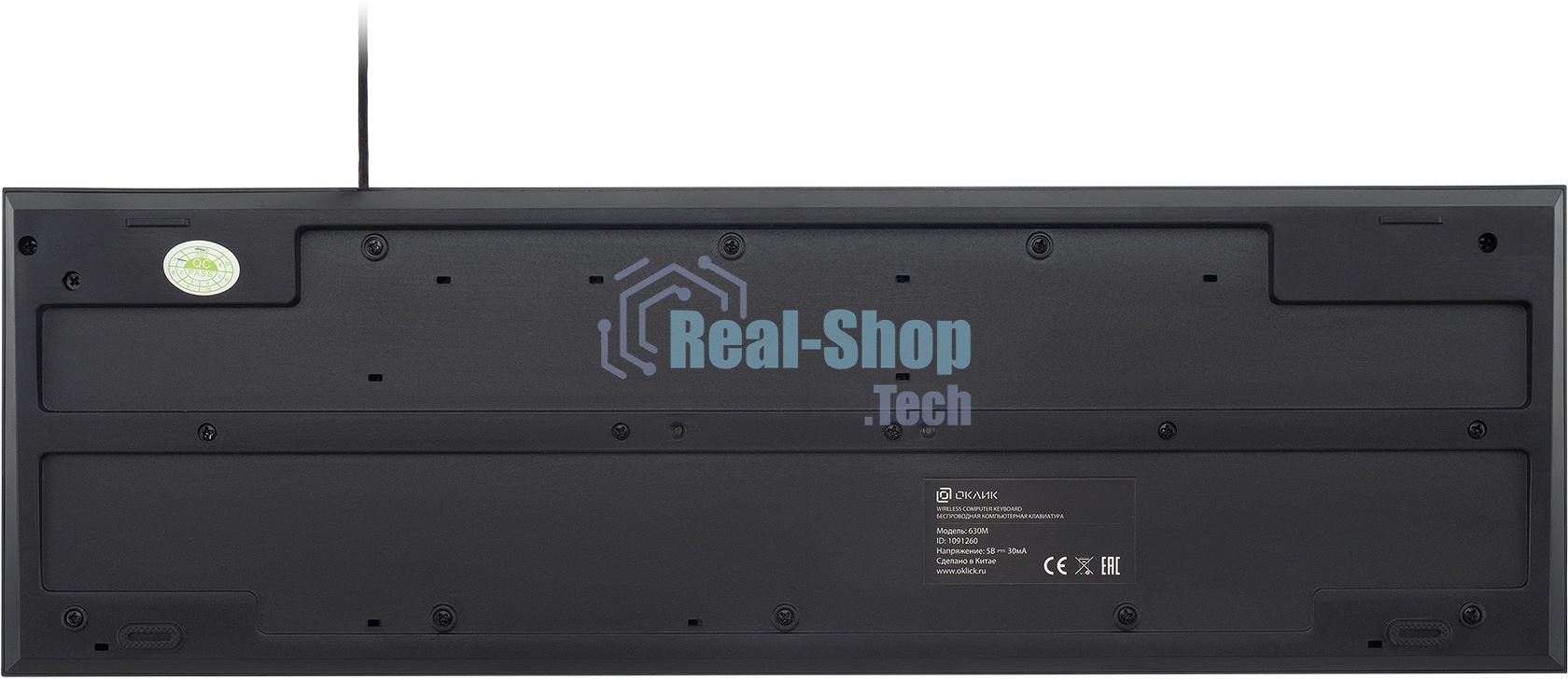 Комплект клавиатура + мышь Oklick 630M клав:черный мышь:черный USB