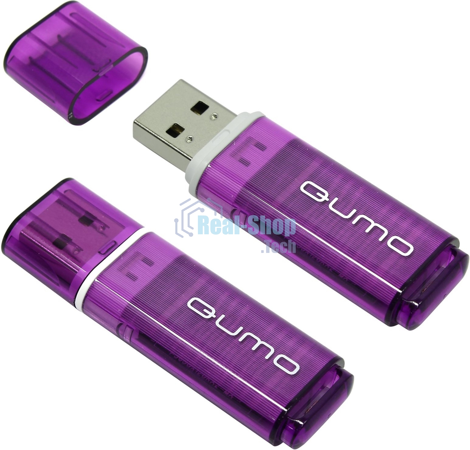 Флешка USB 2.0 QUMO 8Gb, Optiva 01 фиолетовый QM8GUD-OP1-violet