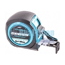 Рулетка Gross Komfortabel, 5 м х 25 мм, обрезиненный корпус