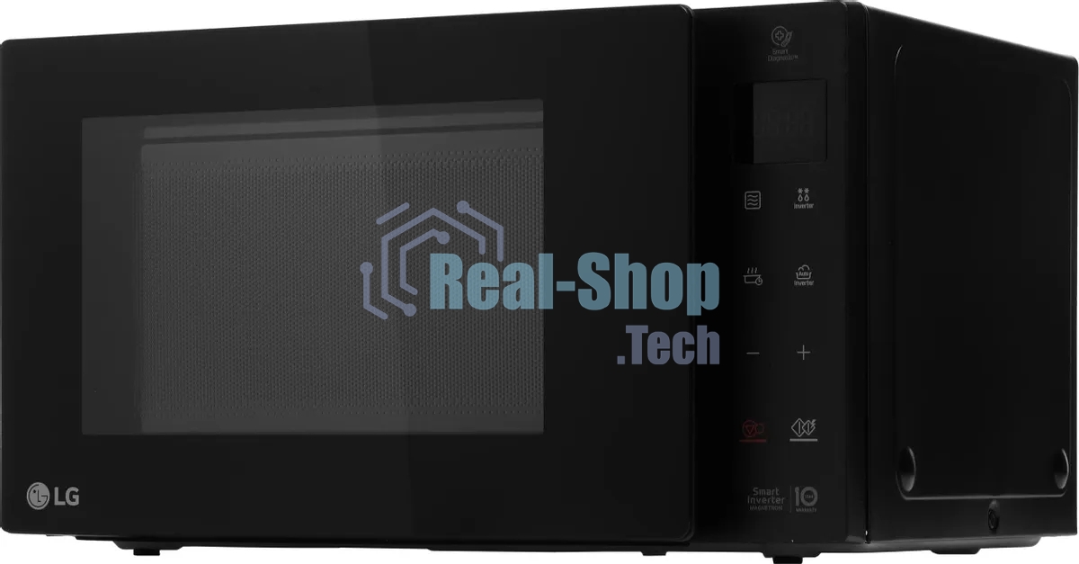 Микроволновая печь LG MW23R35GIB инвертор, черный, 23 л, 1000 Вт, переключатели - сенсор