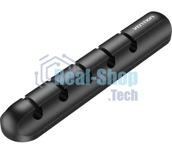 Органайзер для проводов на 5 портов Vention, черный