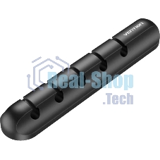 Органайзер для проводов на 5 портов Vention, черный