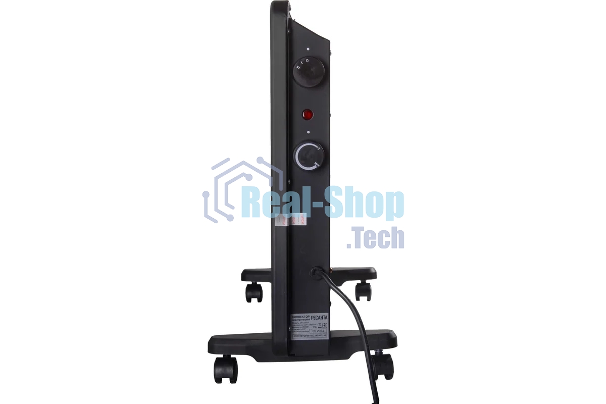 Конвектор Ресанта ОК-2000Ч, черный, 2000 Вт, 25 м2, термостат 67/4/37