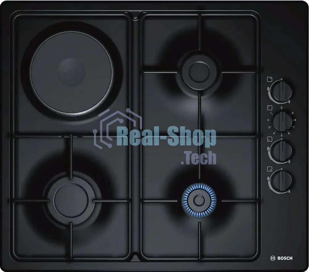 Комбинированная варочная панель Bosch PBY6C6B62O независимая, черный