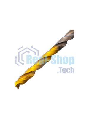 Набор сверл по металлу Denzel 1-10 мм, Р6М5К8-TiN, Golden Tip, 19 шт