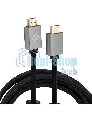 Кабель аудио-видео Digma HDMI (m)/HDMI (m) 3м. феррит.кольца позолоч.конт. черный (D-HDMI-2FF-V2.0-3M)