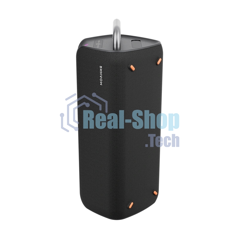 Колонка портативная Ural Молния Бит черный 420W 1.1 BT/3.5Jack/USB-C 10м 8000mAh (без.бат)