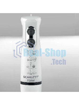 Блендер погружной Scarlett SC-HB42M33 белый, 700 Вт, 4 в 1