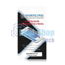 Защитное стекло для экрана DF rmColor-11 черный для Realme C15 прозрачная 1шт. (DF RMCOLOR-11 (BLACK))