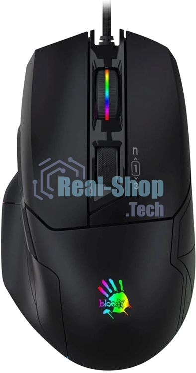 Мышь проводная A4Tech Bloody W70 Max черный, 10000 dpi, USB, кнопки - 9