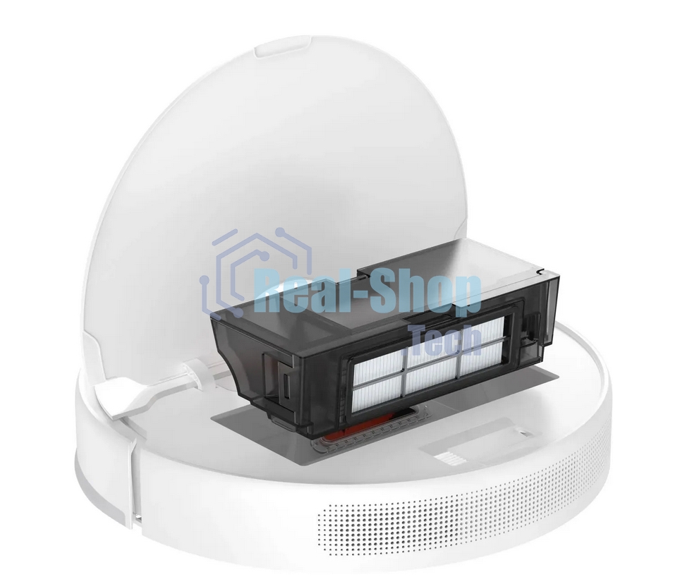 Робот-пылесос Dreame RLS3D Vacuum and Mop D10 Plus белый, 46 Вт, 5200 мА·ч Li-Ion, уборка сухая/влажная, пылесборник контейнер 0.4 л