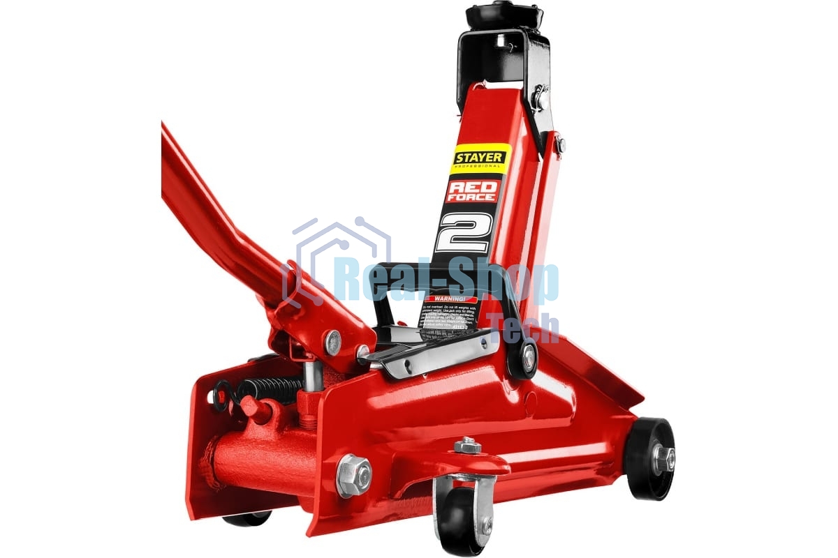 Домкрат STAYER 43153-2 гидравлический подкатной red force 2т 130-350мм