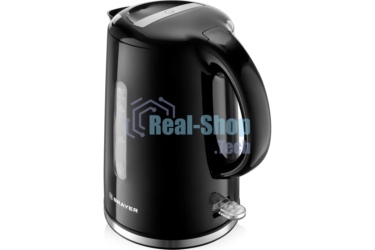Чайник электрический BRAYER BR1032,2200 Вт, 1,7 л, пласт.корп,шкала,автооткл.при.закип,подсвет