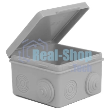 Коробка распределительная TOKOV ELECTRIC ОП 80х80х50 мм 7 каб. вводов IP54 сер.