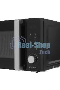 Микроволновая печь Hyundai HYM-D3001 черный, 20 л, 700 Вт, переключатели - поворотный механизм/сенсор