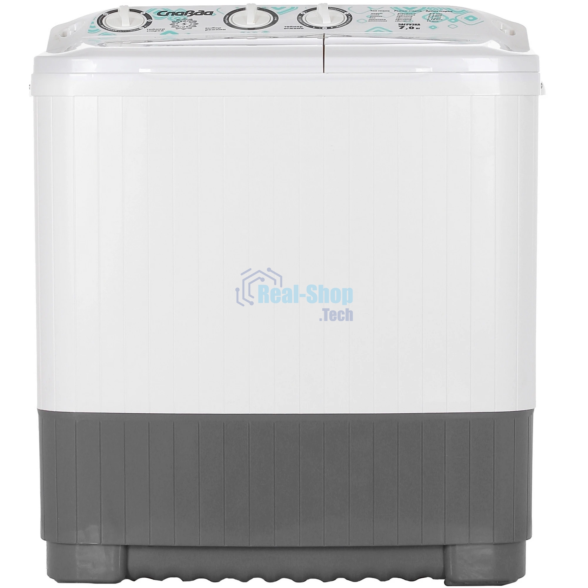 Стиральная машина Славда WS-70PET белый, загрузка вертикальная 7 кг, 1350 об/мин, класс А