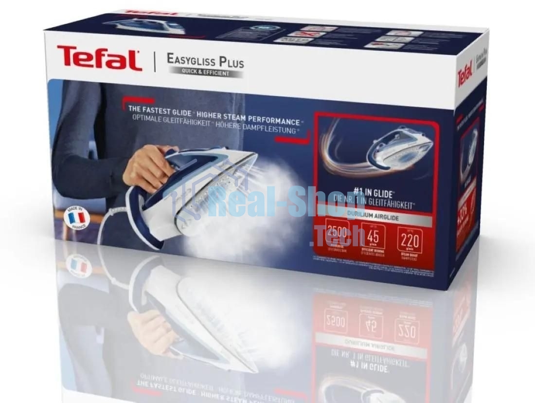 Утюг Tefal FV5736E0 2500Вт, 220г, синий