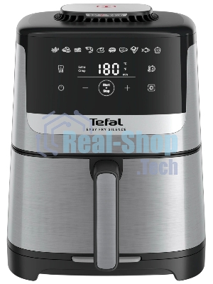 Аэрогриль Tefal Easy Fry Silence EY552DE0 серебристый, 1670 Вт, 5 л, сенсор, 10 программ