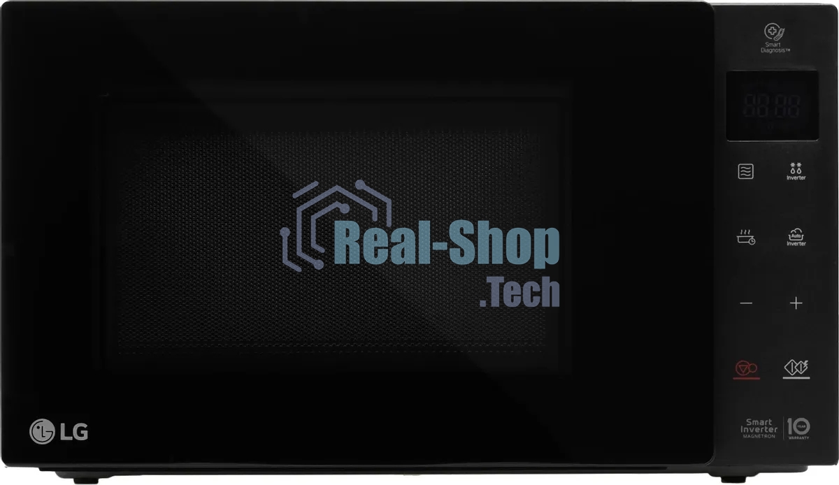 Микроволновая печь LG MW23R35GIB инвертор, черный, 23 л, 1000 Вт, переключатели - сенсор