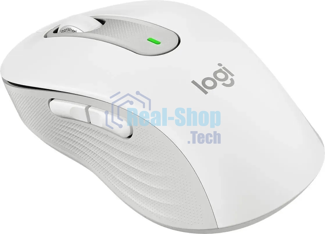 Мышь беспроводная Logitech Signature M650 белый, 4000 dpi, радиоканал, Bluetooth, USB, кнопки - 5