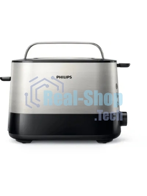 Тостер Philips HD2637/90 830Вт черный/серебристый
