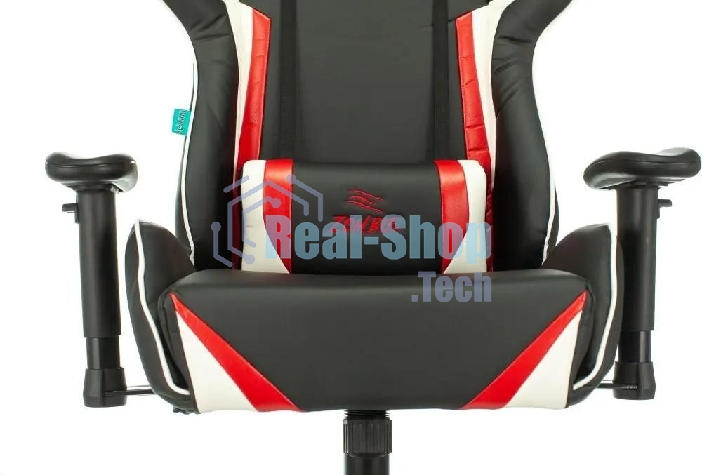 Кресло игровое ZOMBIE Z4, на колесиках, искусственная кожа, черный/красный (viking zombie z4 red)