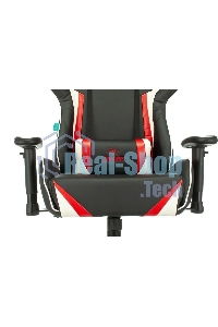 Кресло игровое ZOMBIE Z4, на колесиках, искусственная кожа, черный/красный (viking zombie z4 red)