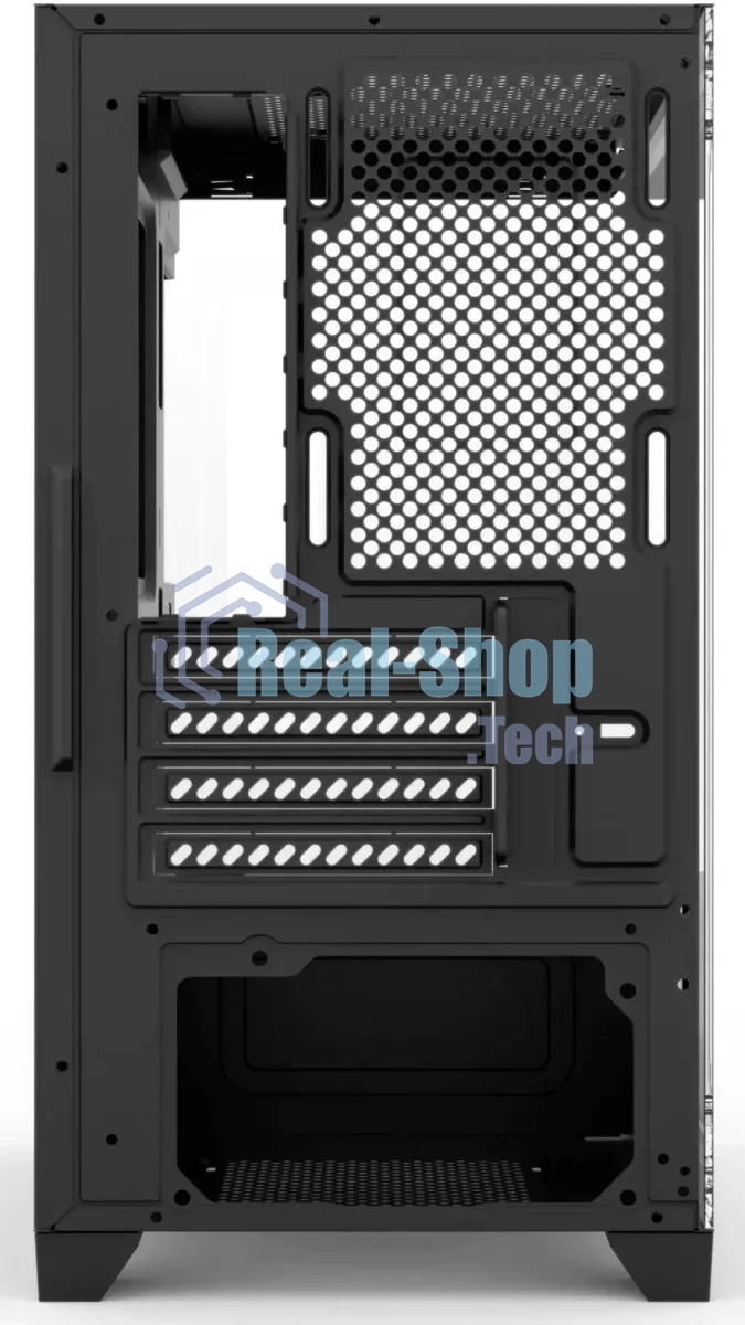 Компьютерный корпус Bloody BD-CC103 черный без БП mATX 7x120мм 1xUSB 2.0 1xUSB 3.0 audio bott PSU