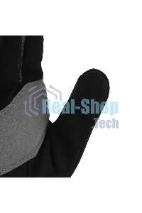 Перчатки универсальные Denzel 68094 двойные, работа с сенсорным экраном, вязаная манжета, размер 10